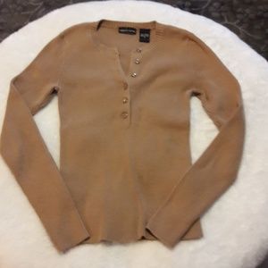 Camel colored long sleeve shirt